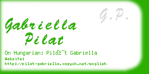 gabriella pilat business card